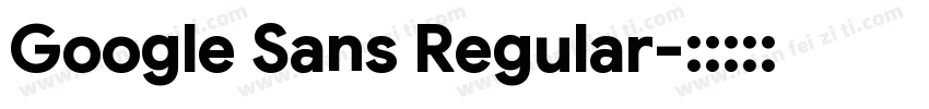 Google Sans Regular字体转换